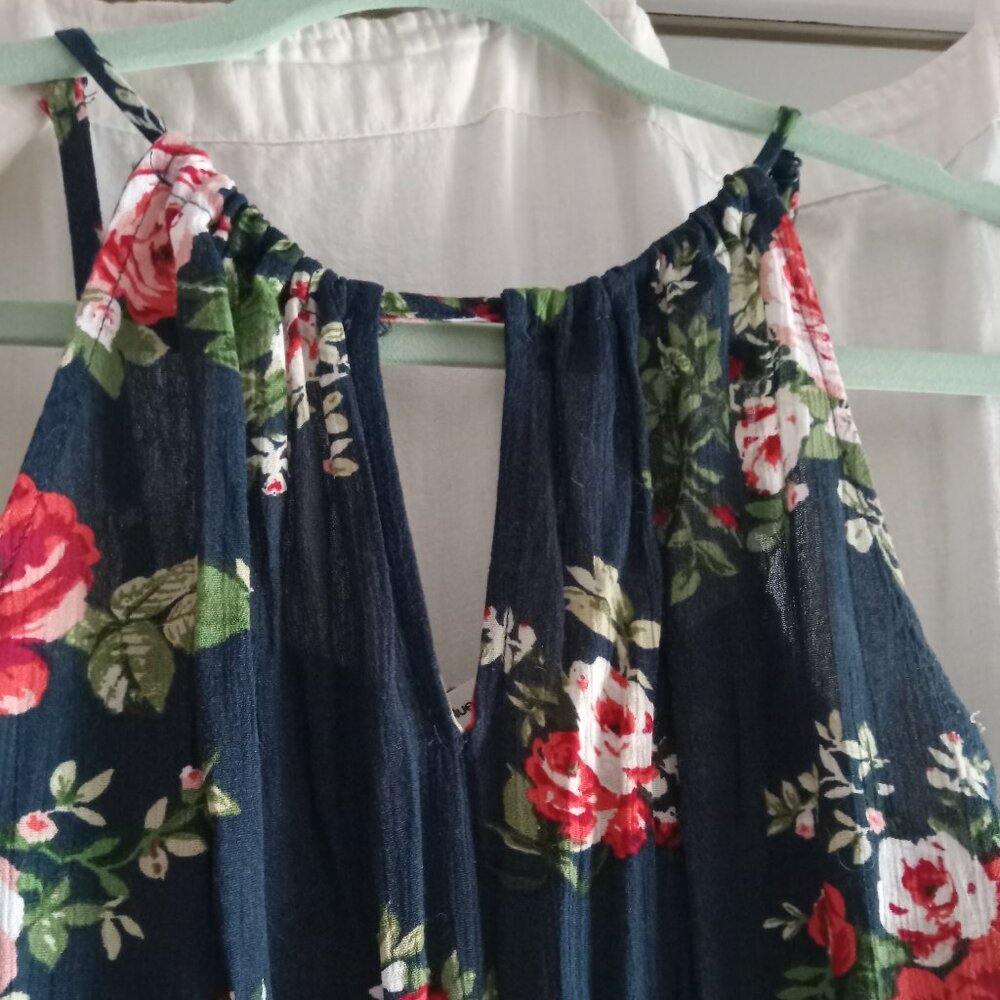 NWOT Bluenotes Crepe Wide Leg Jumpsuit / Romper